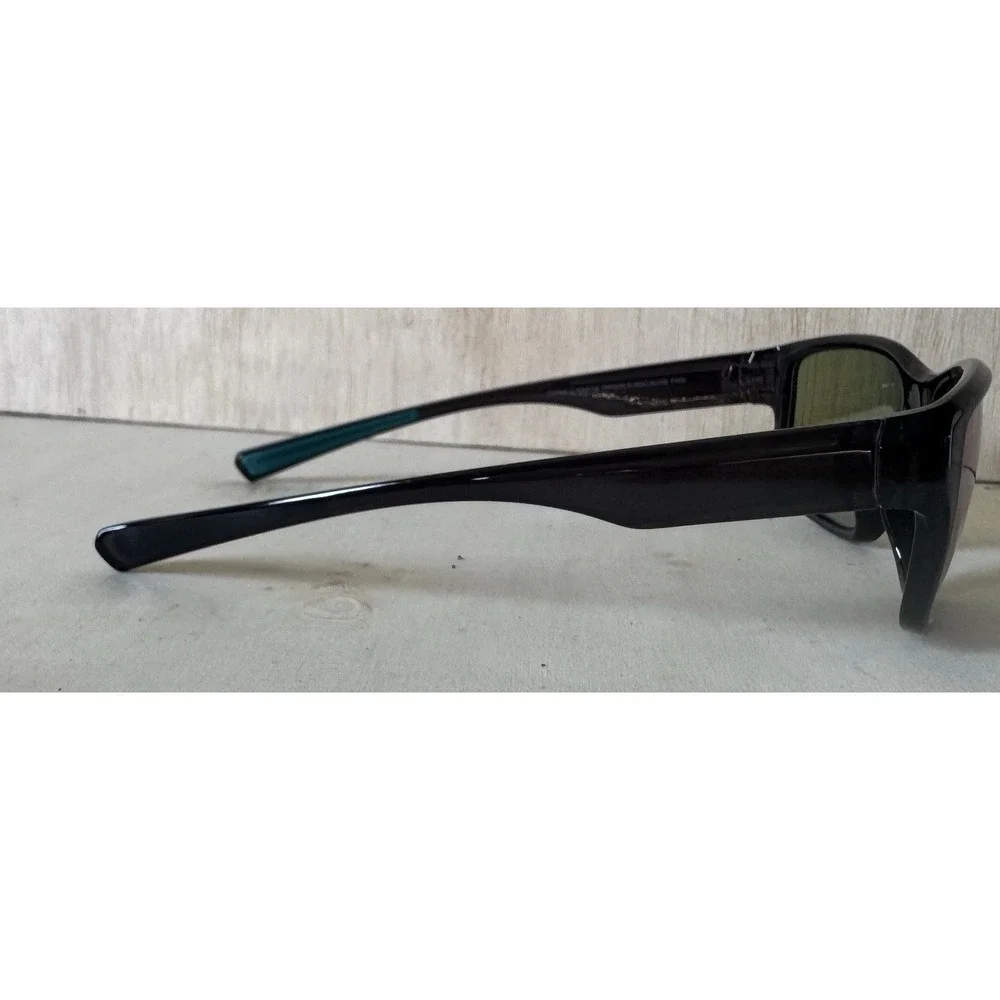 Caliblue Black Polarized Sunglasses Blue Mirror Lenses‎